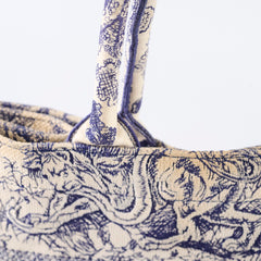 Christian Dior Book Tote Medium Blue