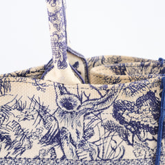 Christian Dior Book Tote Medium Blue