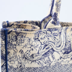Christian Dior Book Tote Medium Blue