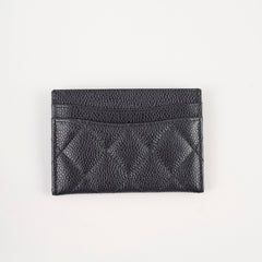 Chanel Flat Cardholder Caviar Black