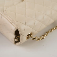 Chanel 17C Mini Rectangular Ivory Caviar Edge Stitching