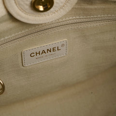 Chanel Small Deauville Shopping Tote Ivory Microchip