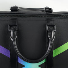 Louis Vuitton Taiga Rainbow Keepall Bandouliere 50 Leather Black