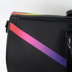 Louis Vuitton Taiga Rainbow Keepall Bandouliere 50 Leather Black