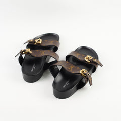 Louis Vuitton Bom Dia Comfort Mules Monogram Size 40