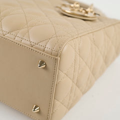 Christian Dior Medium Lady Dior Corda Beige