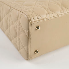 Christian Dior Medium Lady Dior Corda Beige