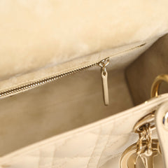 Christian Dior Medium Lady Dior Corda Beige