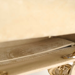 Christian Dior Medium Lady Dior Corda Beige