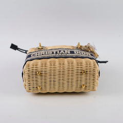 Christian Dior Mini Lady Wicker