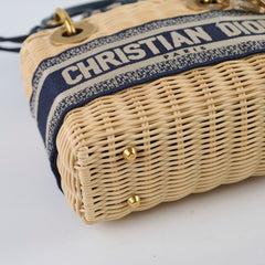 Christian Dior Mini Lady Wicker