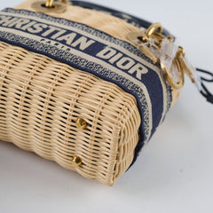 Christian Dior Mini Lady Wicker