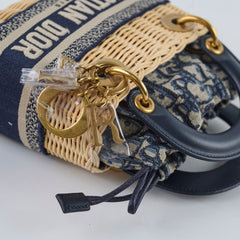 Christian Dior Mini Lady Wicker