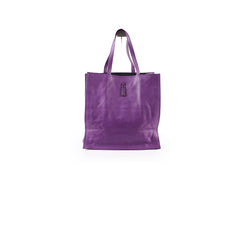 Saint Laurent Le 5 A 7 Bea Tote Purple Leather