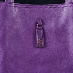 Saint Laurent Le 5 A 7 Bea Tote Purple Leather