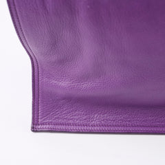 Saint Laurent Le 5 A 7 Bea Tote Purple Leather