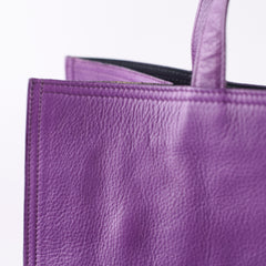 Saint Laurent Le 5 A 7 Bea Tote Purple Leather