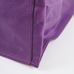 Saint Laurent Le 5 A 7 Bea Tote Purple Leather