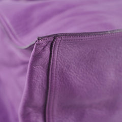 Saint Laurent Le 5 A 7 Bea Tote Purple Leather
