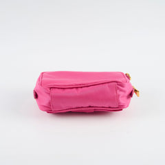 PRADA Mini Tessuto Nylon Bow Camera Pink