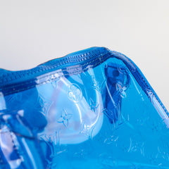 Louis Vuitton Virgil Abloh's 2019 Spring/Summer Clear Monogram Keepall 50 Bandoulier Blue