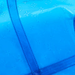 Louis Vuitton Virgil Abloh's 2019 Spring/Summer Clear Monogram Keepall 50 Bandoulier Blue