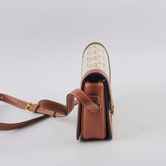 Celine Teen Triomphe Bag Small Cream Brown