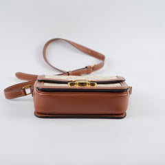 Celine Teen Triomphe Bag Small Cream Brown