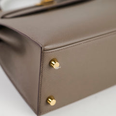 Hermes Kelly 25 Epsom Gris Etain - Stamp D