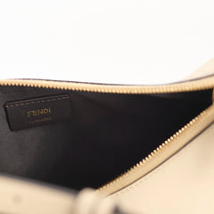 Fendi Fendigraphy Small Leather Hobo Beige