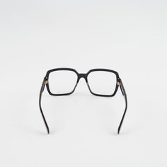 Chanel Square Acetate Black Glasses with Chanel Logo (non-prescription lenses)