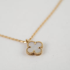 Van Cleef & Arpels Sweet Alhambra Pendant Necklace 18k Yellow Gold MOP 2023