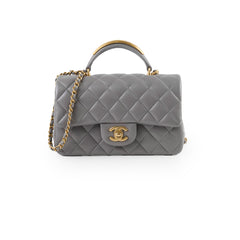 Chanel Mini Rectangular Top Handle Grey