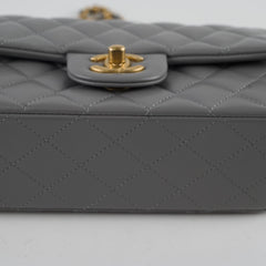 Chanel Mini Rectangular Top Handle Grey