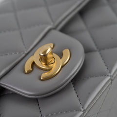Chanel Mini Rectangular Top Handle Grey