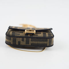 Fendi Nano Baguette Canvas Charm
