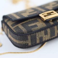 Fendi Nano Baguette Canvas Charm