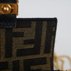 Fendi Nano Baguette Canvas Charm