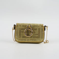 Fendi Nano Baguette Gold