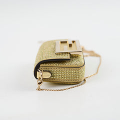 Fendi Nano Baguette Gold