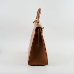 Hermes Kelly 32 Gold Courchevel- Stamp Z Circle