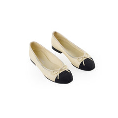 Chanel Cream White Ballet Flats Size 37C