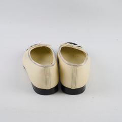 Chanel Cream White Ballet Flats Size 37C