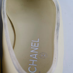 Chanel Cream White Ballet Flats Size 37C