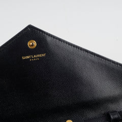 Saint Laurent Envelope Wallet On Chain Black GHW