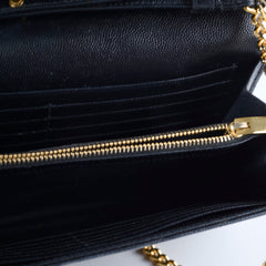 Saint Laurent Envelope Wallet On Chain Black GHW