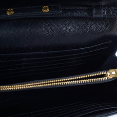 Saint Laurent Envelope Wallet On Chain Black GHW