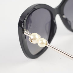 Chanel Pearl Detail Black Butterfly Sunglasses