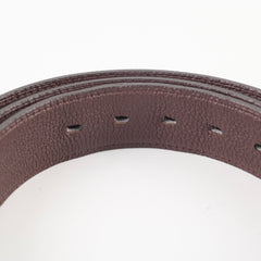 Hermes Mens Fil d'h Reversible Belt Black/Brown 110cm