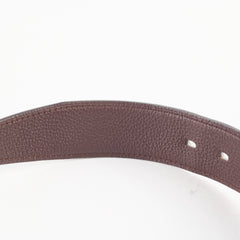 Hermes Mens Fil d'h Reversible Belt Black/Brown 110cm